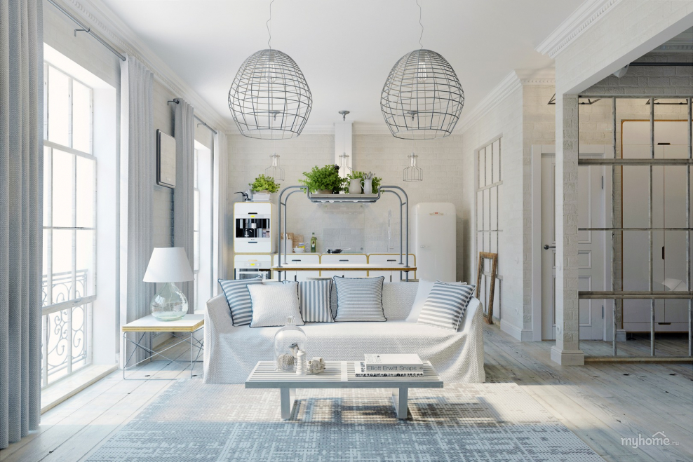 Белый интерьер