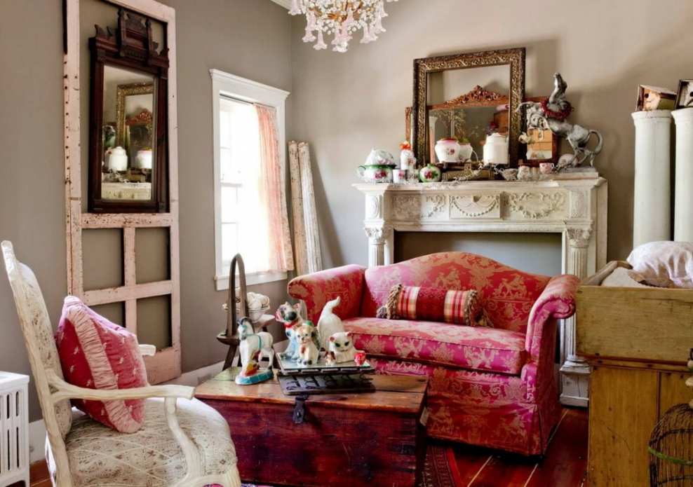 Гостиные в ретро стиле
