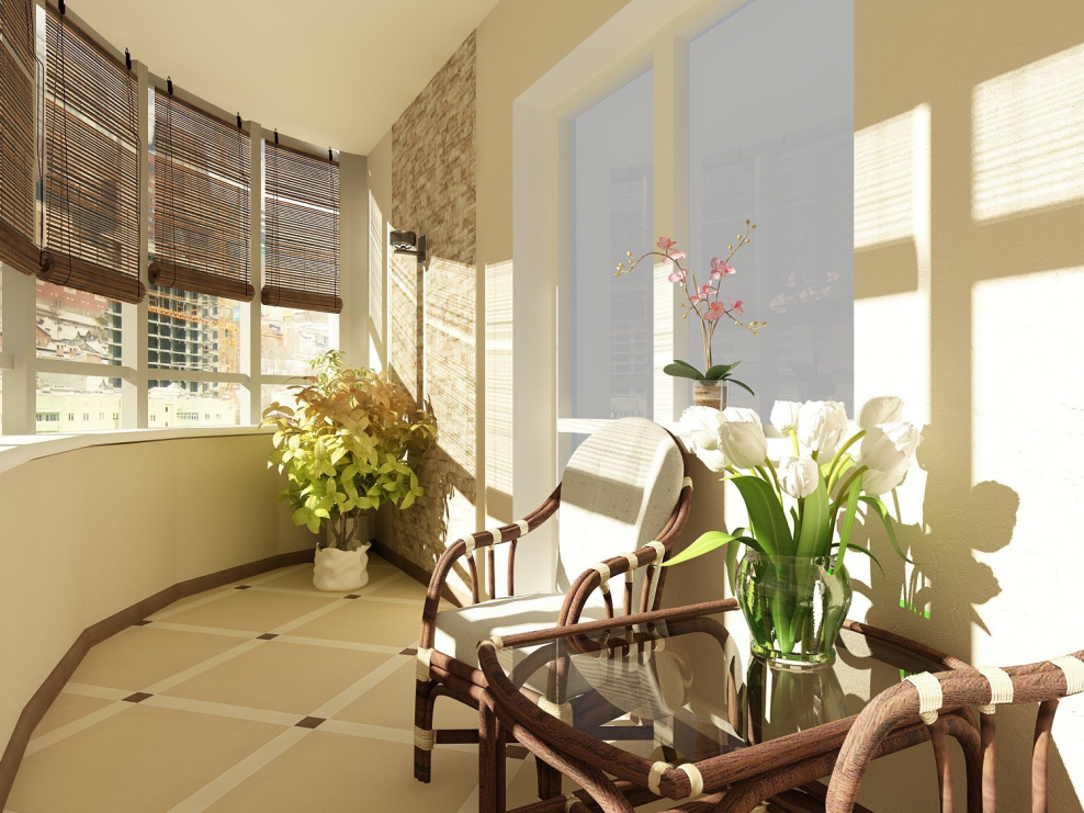 Интерьер лоджии