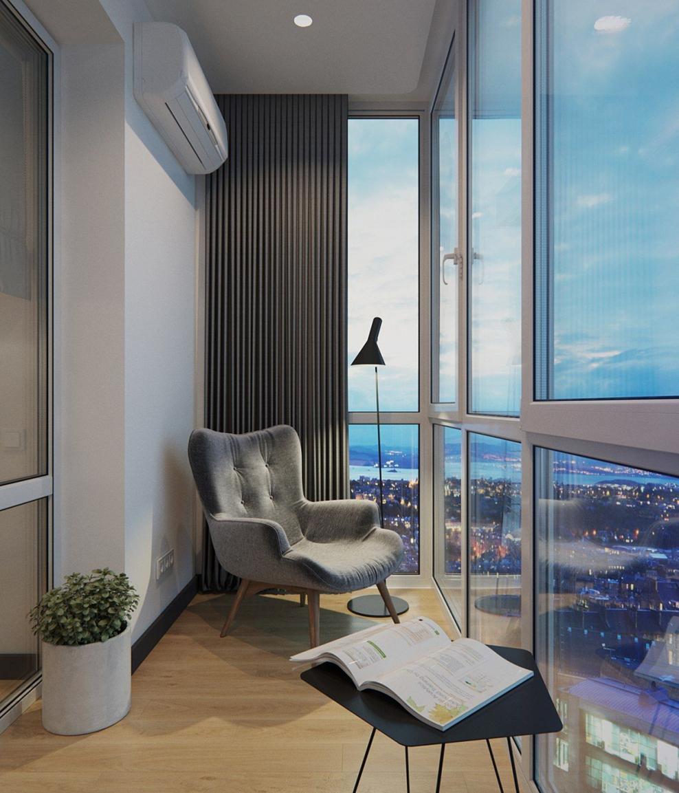 Лоджия с панррамнымииокнами