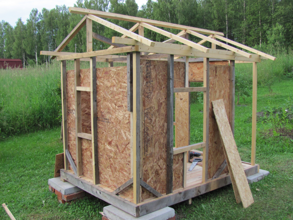 Детский каркасный домик