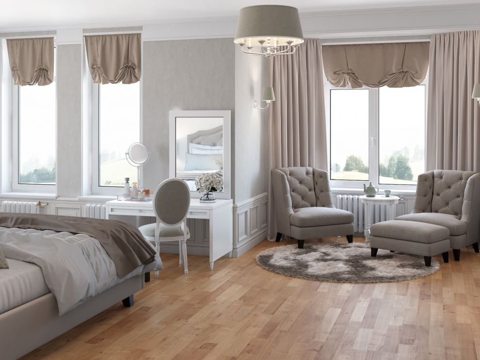 Спальня с эркером вид сверху