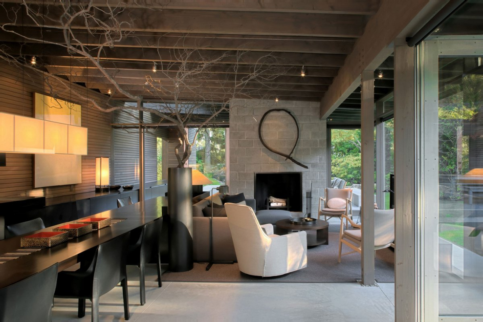 Стильный интерьер современной дачи