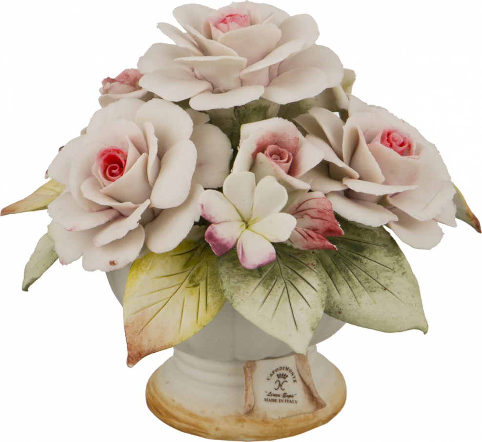 Ваза "коралл" 28 см, бабочки