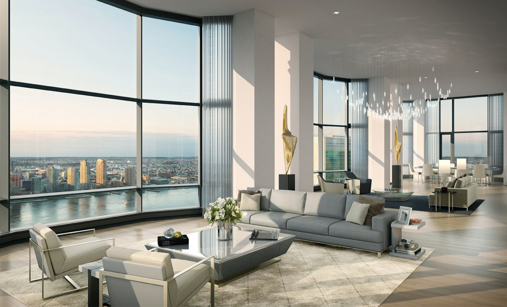 Пентхаус Нью Йорк гостиная