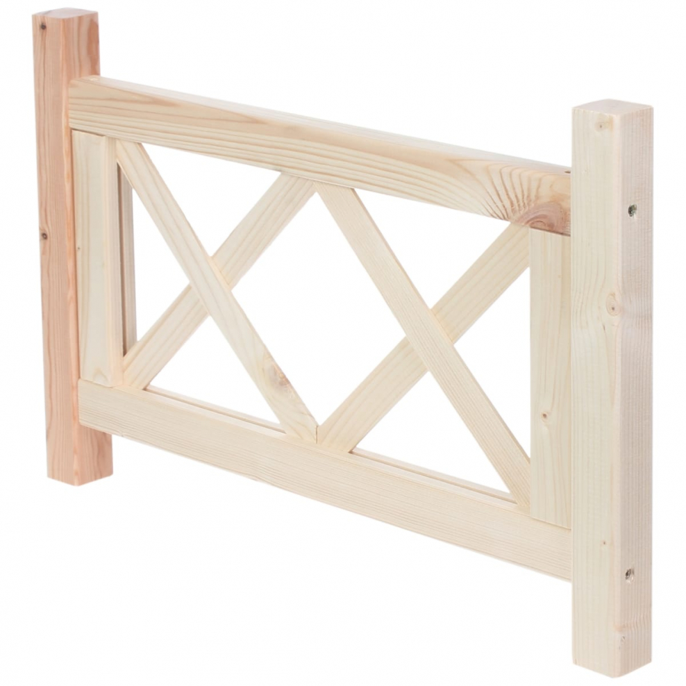 Забор решетка деревянный