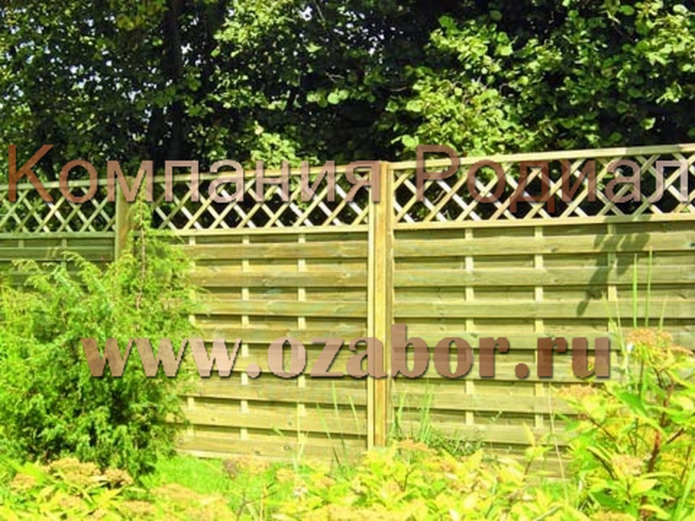 Забор шпалера деревянный
