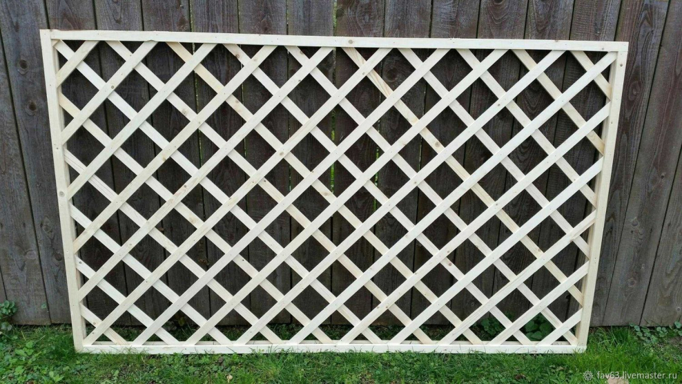 Решётка(пергола,шпалера) деревянная 138*109