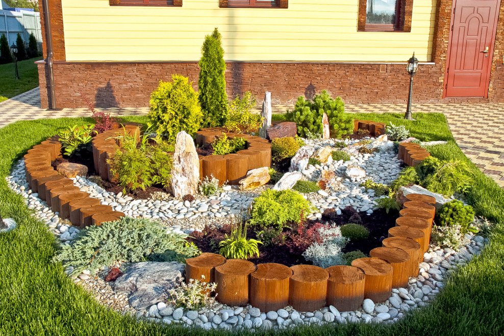 Рокарий с альпийской горкой