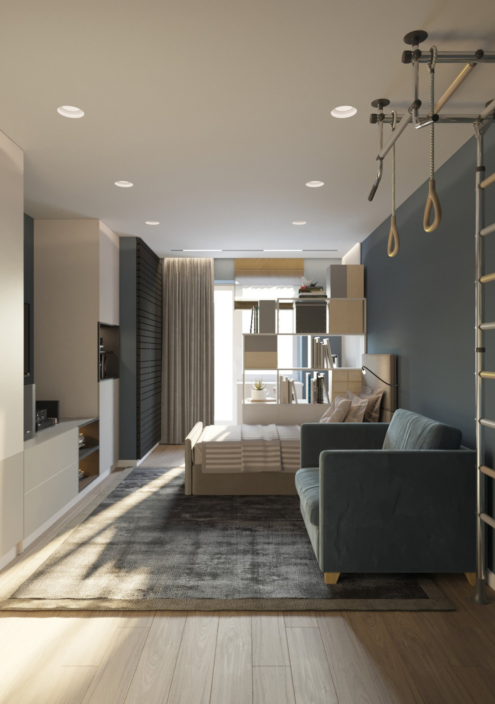 Интерьер трехкомнатной квартиры