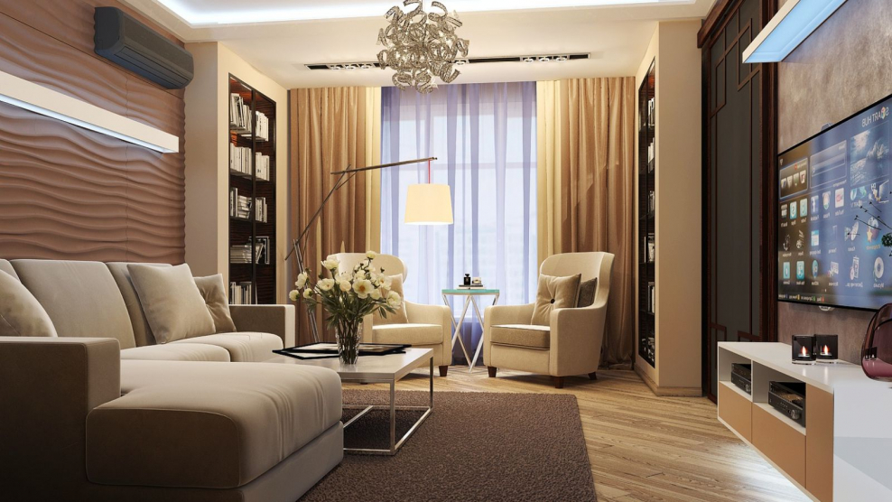 Проект современной гостиной