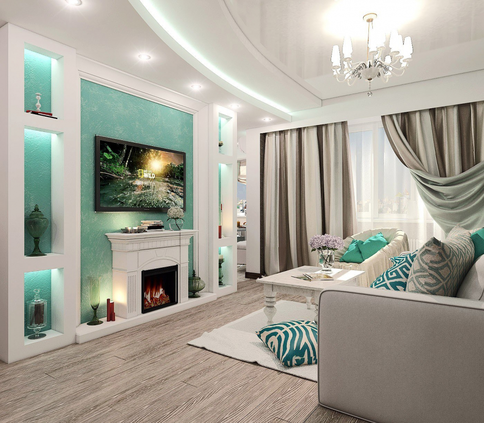 Интерьер трехкомнатной квартиры