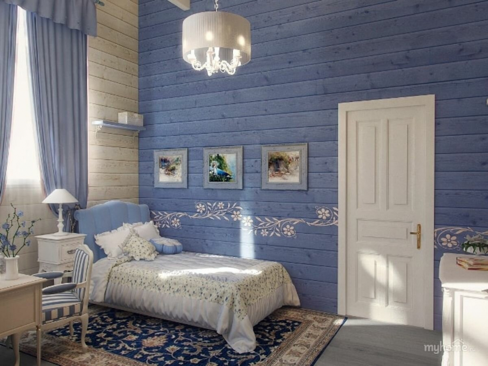 Крашеная вагонка в интерьере