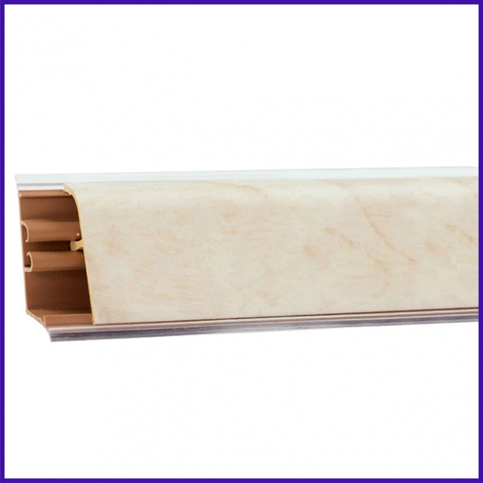 Плинтус алюминиевый Diele 60 анодированный 2500х60х11 мм