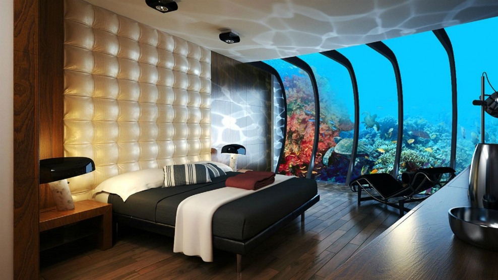 Подводный отель - Poseidon Undersea Resort на Фиджи.