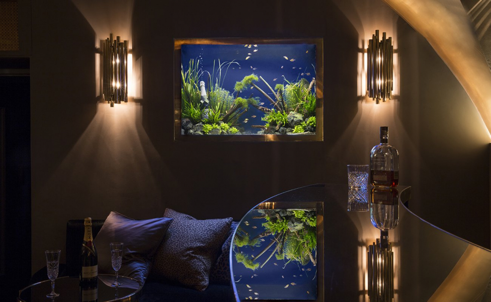 Необычные аквариумы в интерьере