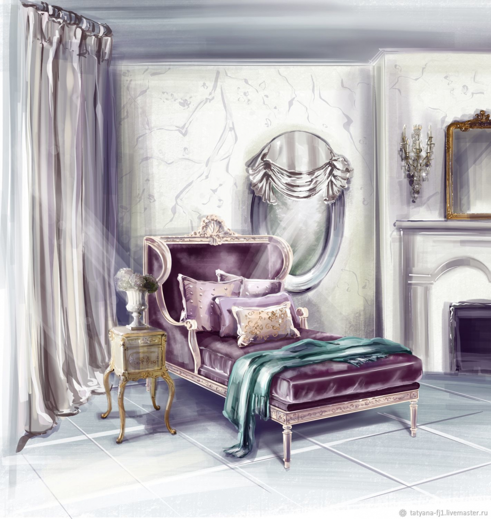 Интерьер иллюстрация