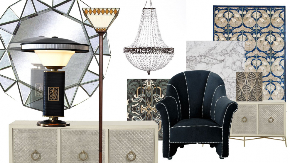 Ар деко мудборд