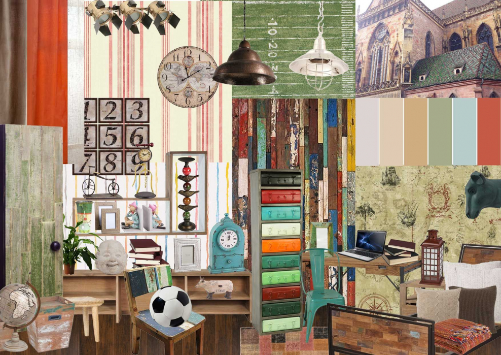 Интерьерный коллаж детская