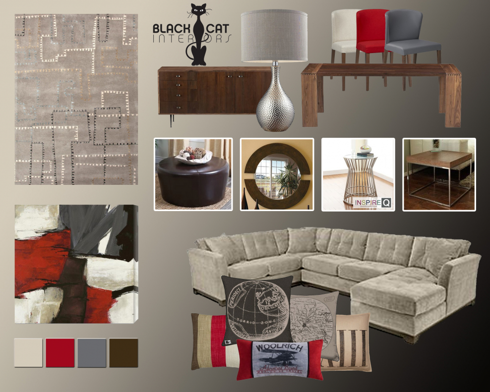 Концепт борд в стиле арт деко