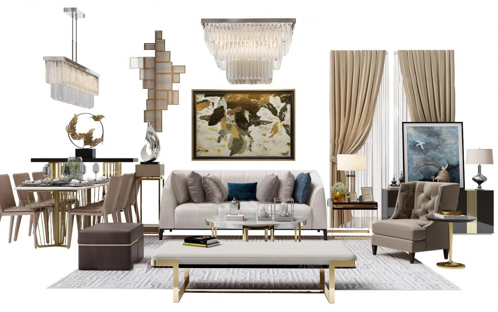 Стилистический коллаж интерьера