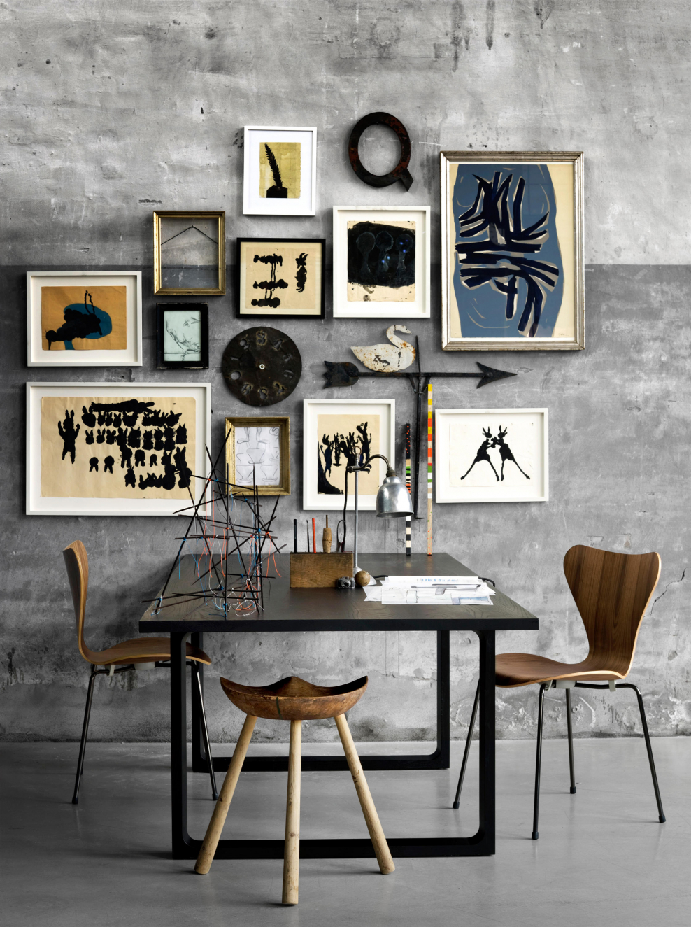 Гардероб коллаж интерьера