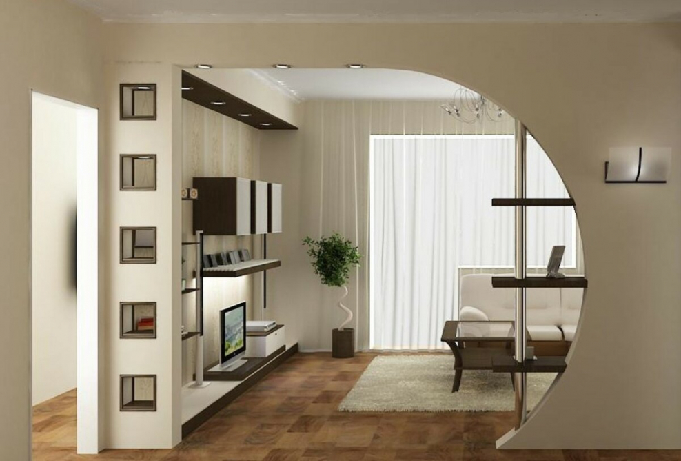 Декоративные перегородки из гипсокартона