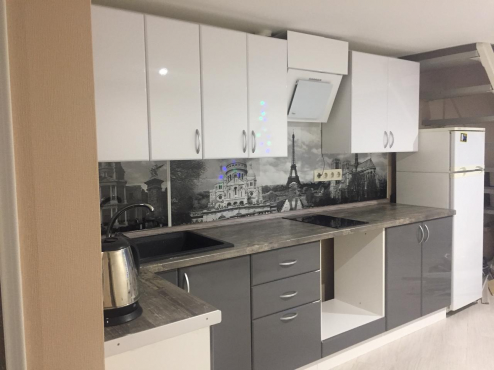 Кухня Аляска глянец серый