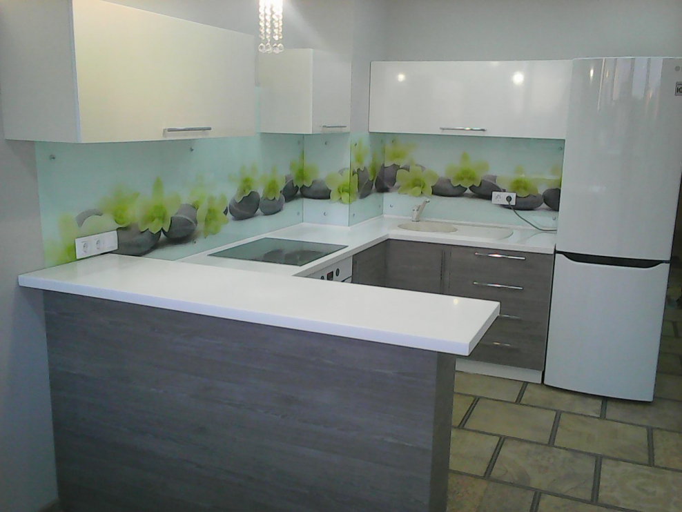 Кухня верх белый глянец