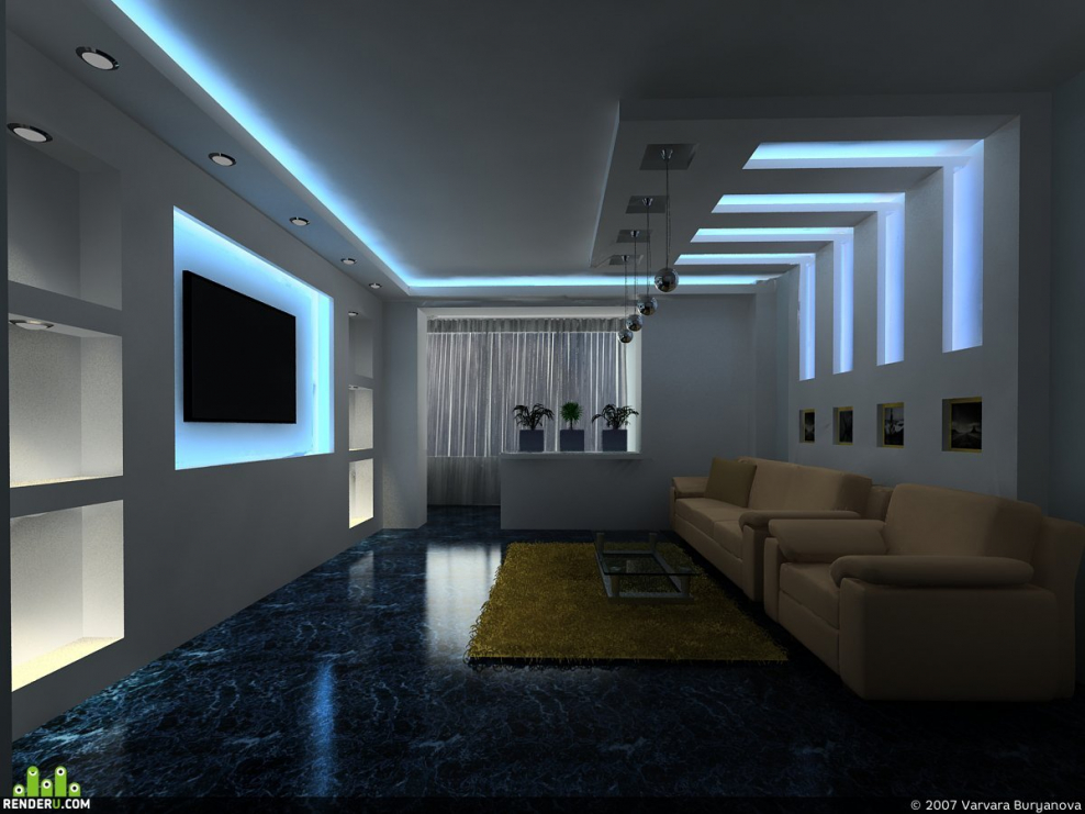 Хайтек интерьере система умный дом