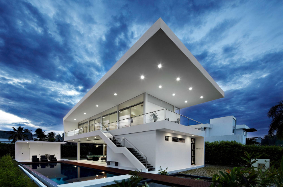 Вилла в стиле хайтек в Канаде