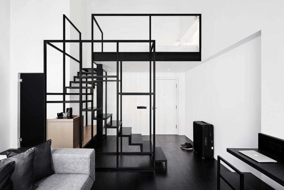 Деревянные лестницы в стиле хайтек