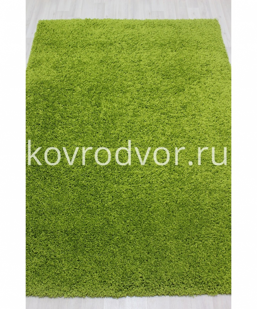 Ковер зеленый без ворса