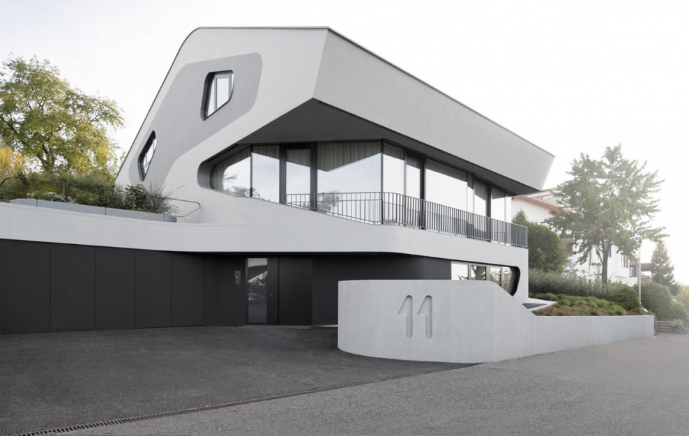 Архитектура Минимализм футуристический дом в Германии