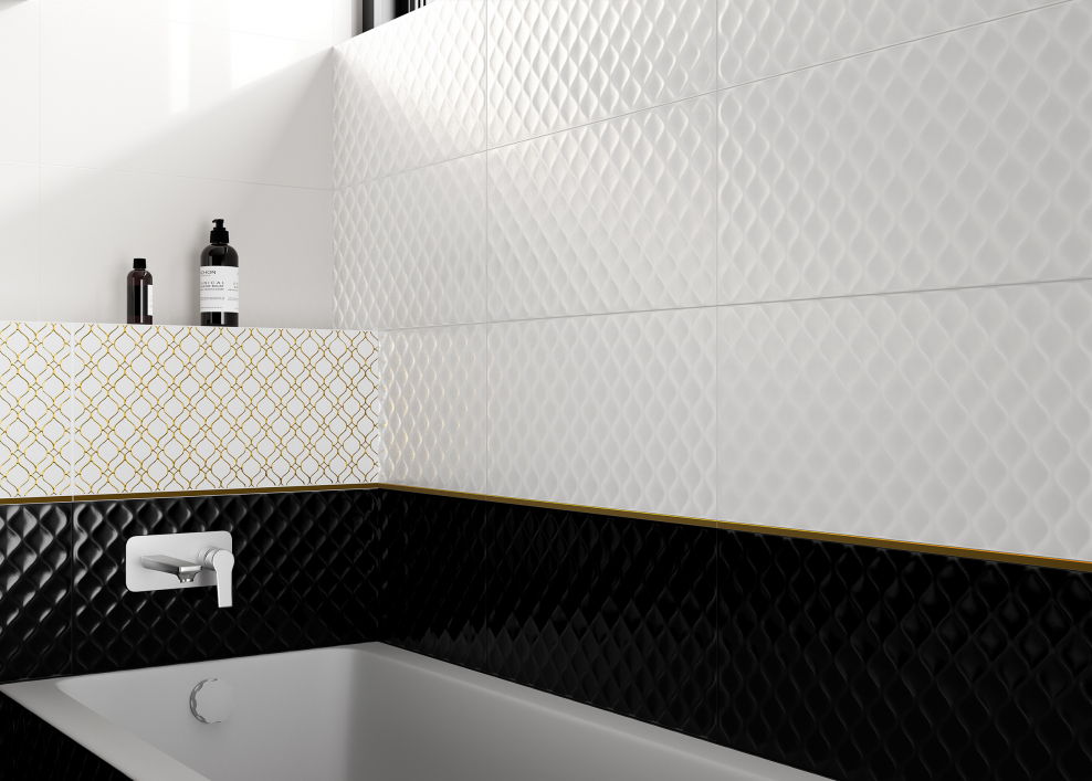 Плитка Cersanit deco белый 29,8x59,8 del051