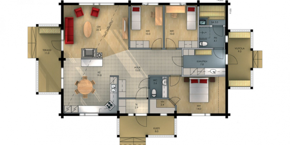 Внутренние планировки домов