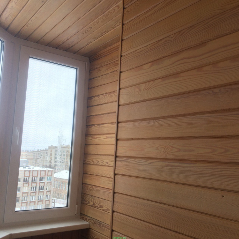 Вагонка штиль на стене