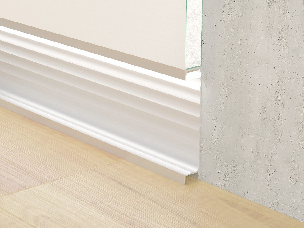 Алюминиевый плинтус Fezard Alp-g80