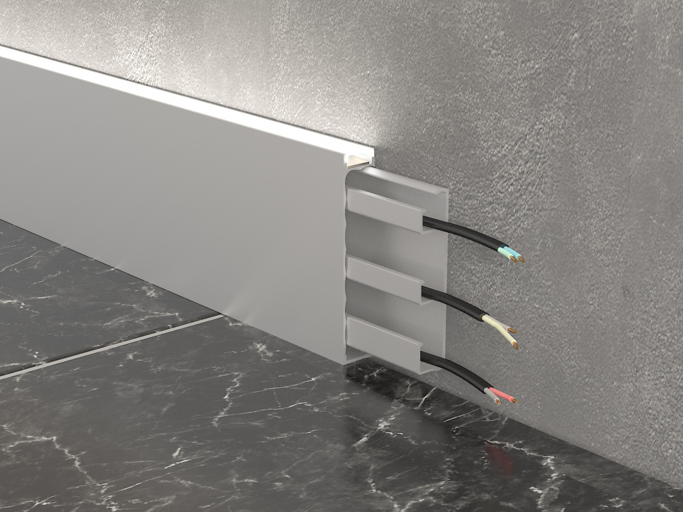 Алюминиевый плинтус Fezard Alp-80