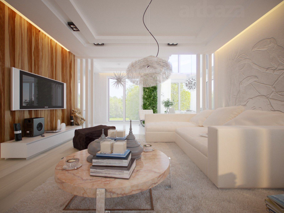 Современный интерьер гостиной