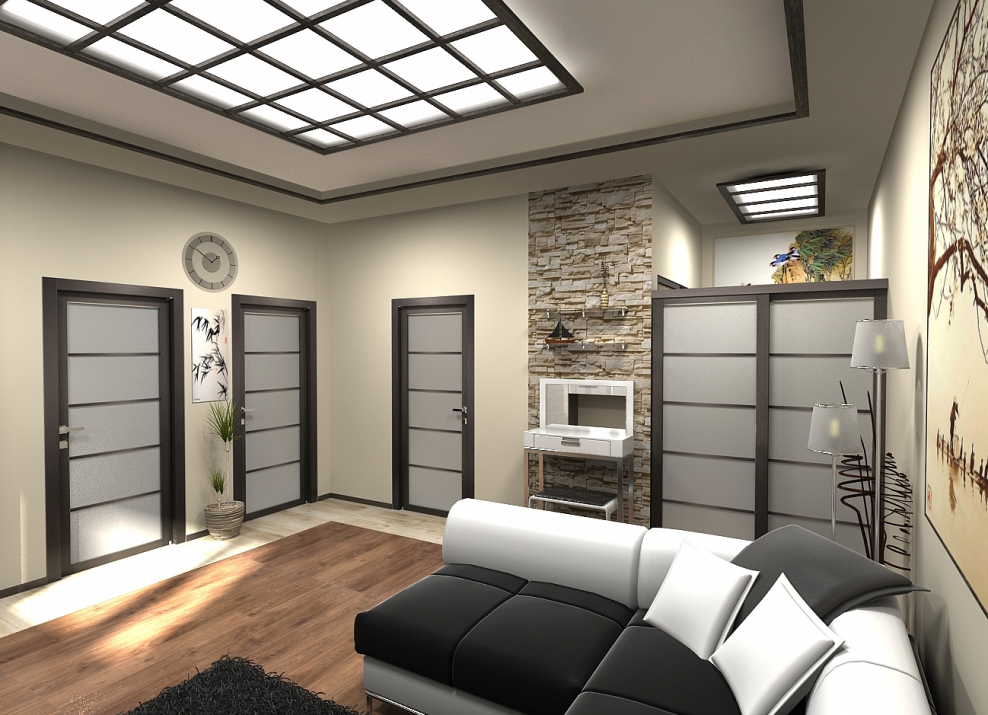 Потолок в японском стиле