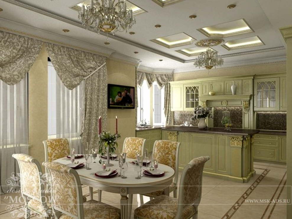 Кухня столовая в классическом стиле
