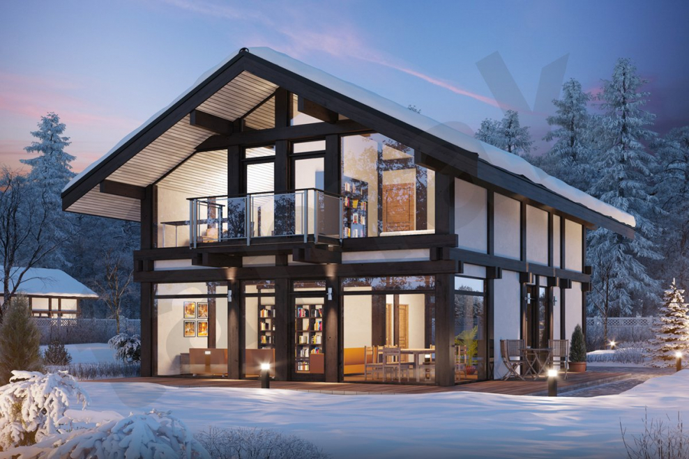 Дом фахверк Шале проект