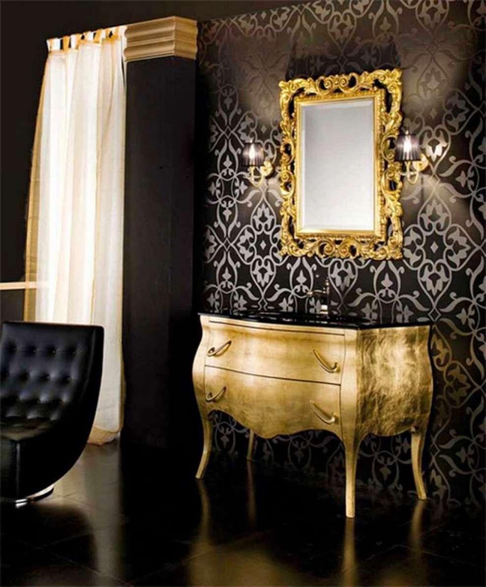 Серебро с золотом в интерьере