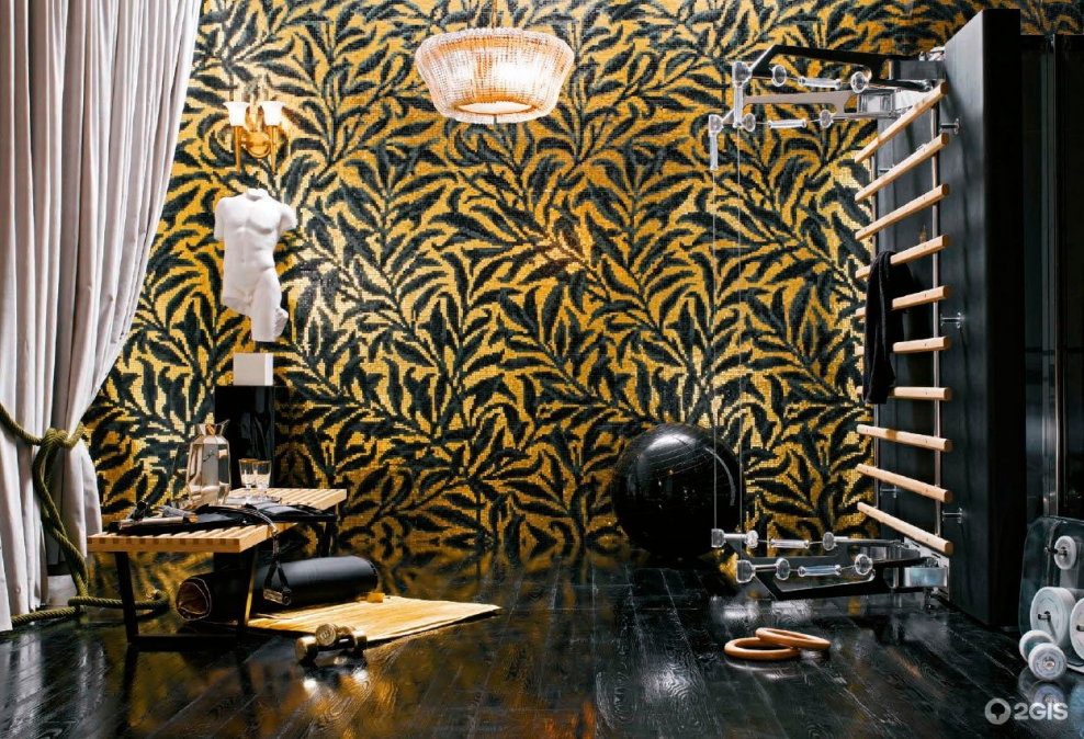 Bisazza панно листья Morris