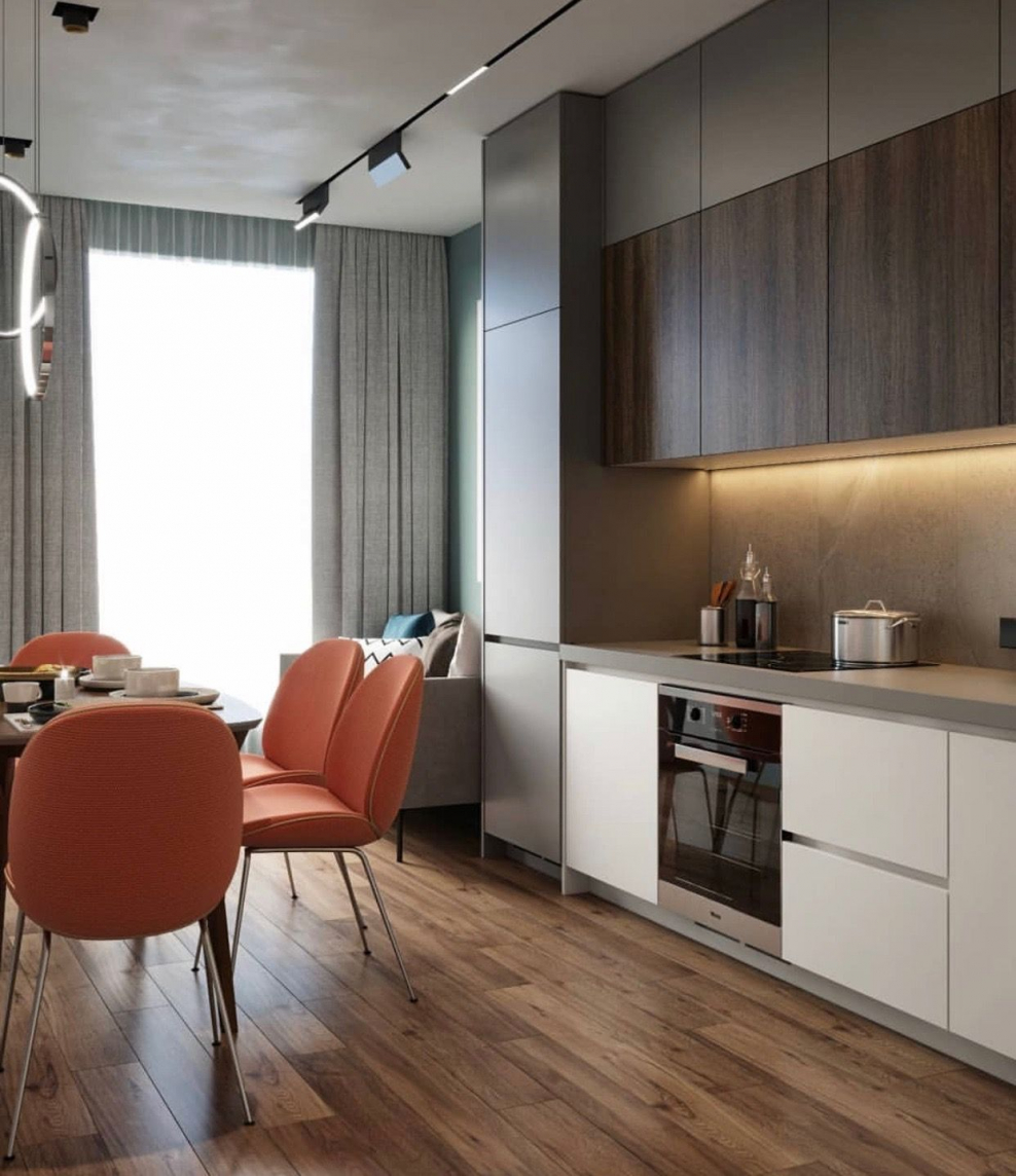 Маленькая кухня-гостиная