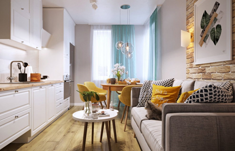 Кухня-гостиная 20 кв.м