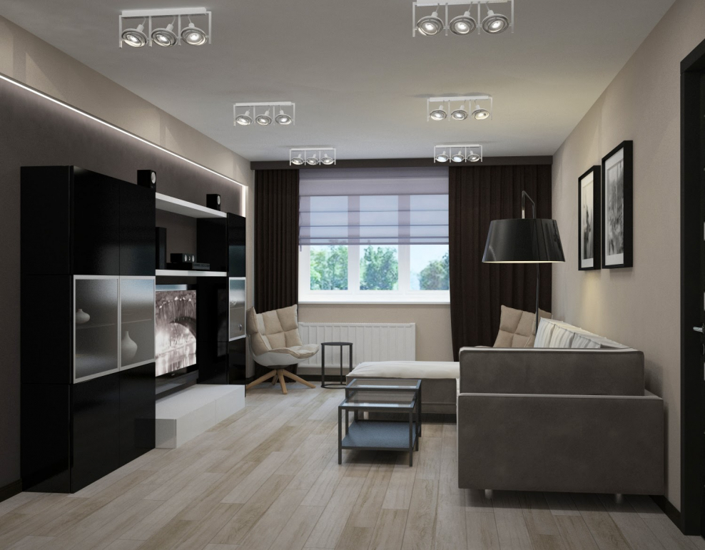 Интерьеры квартиры в стиле венге