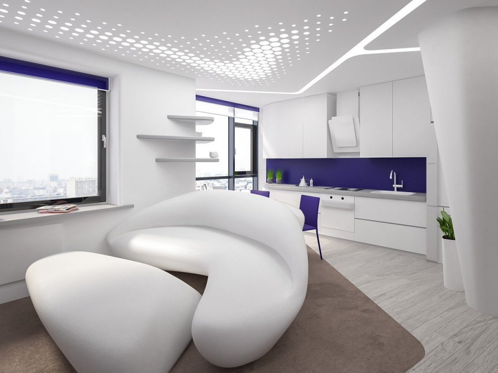 Студия в стиле Хай тек