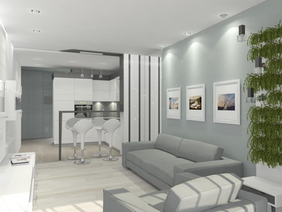 Однокомнатная квартира в стиле Минимализм